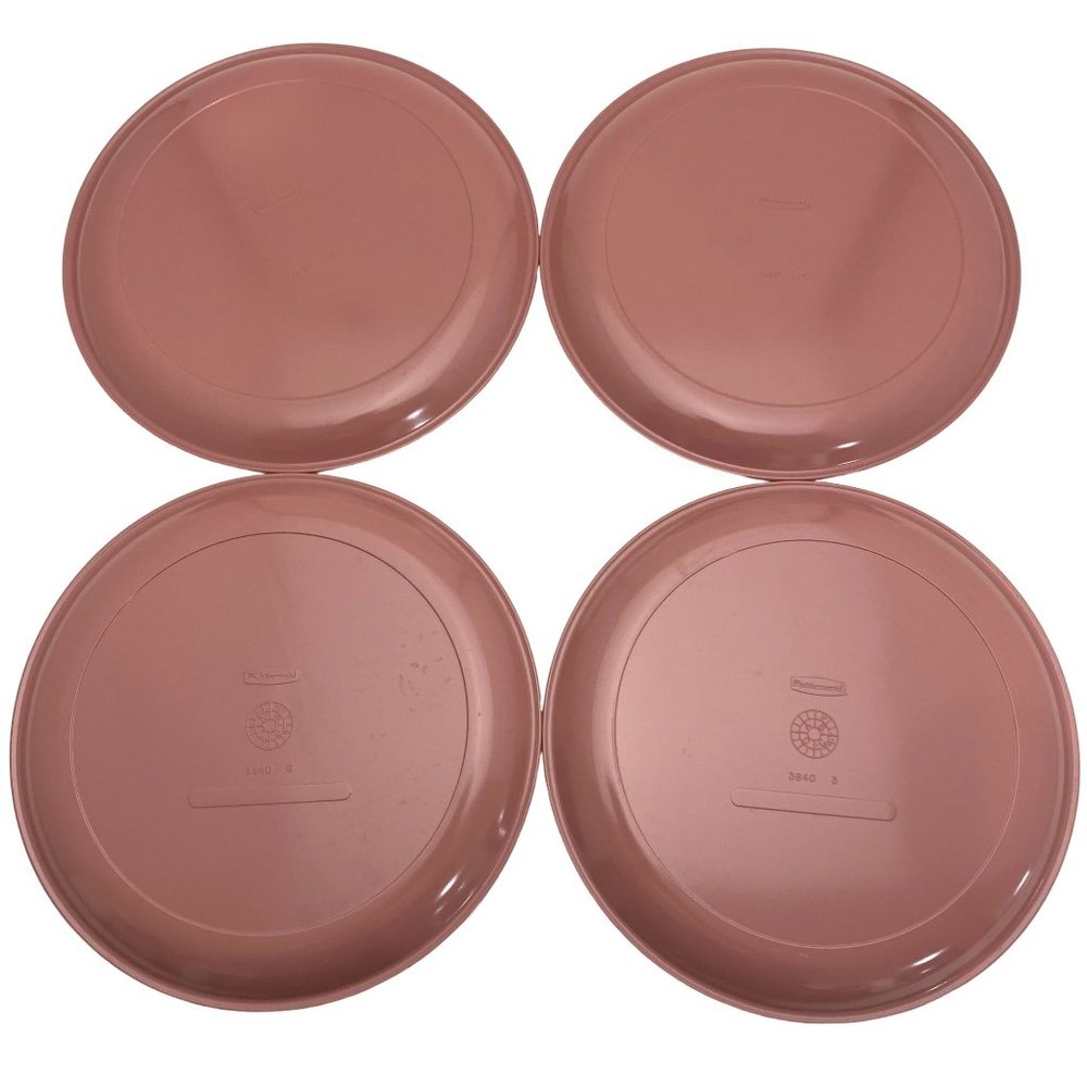 VTG Rubbermaid 3840 3838 3836 3813 Melamine Dusty Rose Pink Place Settings x 4 - Picture 4 of 12